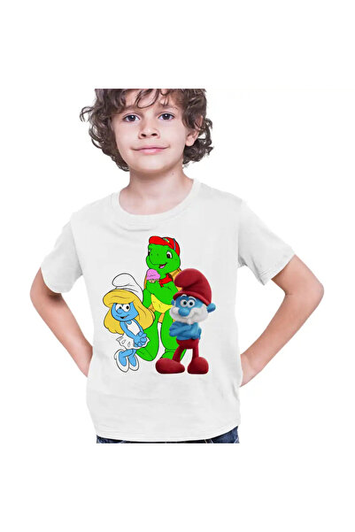 OEM Tricou Copii Baieti Franklin Strumfii Papa Strumf Strumfita