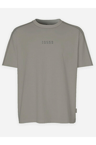 Jack & Jones JCOSTANCE Minimal Text Print Crew Neck T-Shirt