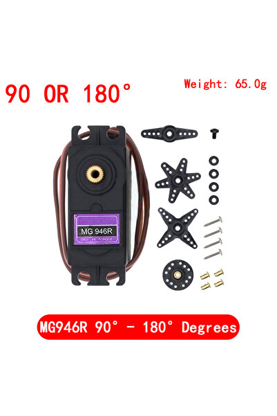 Choice7 MG946R 90-180 درجة SG90 SG02R MG90S MG995 MG996 سيرفو ترس معدني لقارب مروحية نموذجي لـ Ard