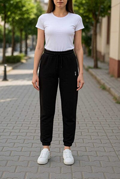 ECK MODA Γυναικεία φόρμα Jogger από ύφασμα Modal Full Lycra ελαστική με ελαστικό πόδι