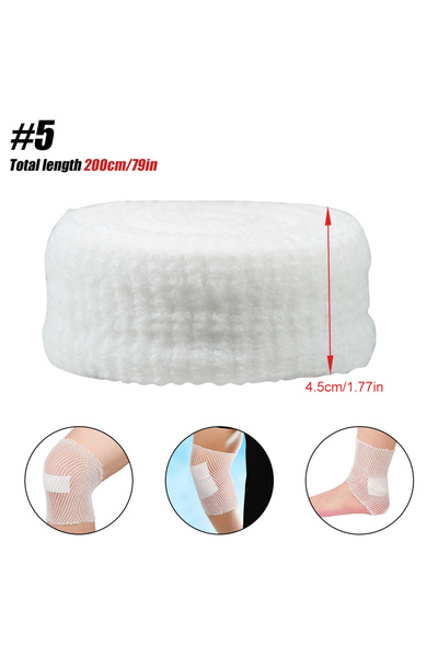 Choice 5 1 لفة شبكة مرنة ضمادة الجروح شبكة أنبوبية ضمادة أنبوبية شاش تثبيت حظ...