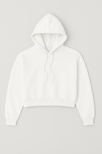 HAKKE Three Thread Hooded Crop Sweat