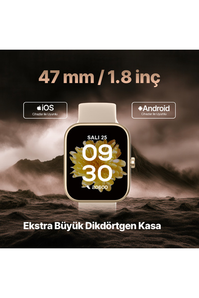 Ttec Tempus 47 mm Dikdörtgen Kasa Akıllı Saat 2S09W