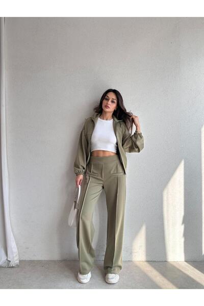 Mooi Butik Hagri̇d Suit 8005 - Khaki