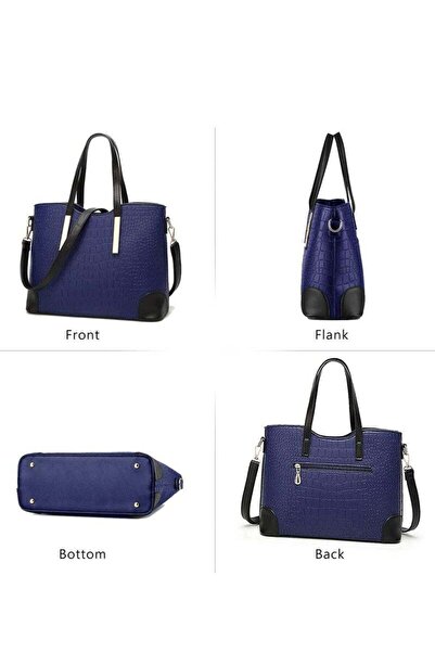 Yelajoy Tote Bag,Crocodile Pu Material,Large Capacity,Best Gift for Girls,Women