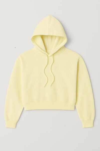HAKKE Three Thread Hooded Crop Sweat
