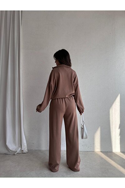 Mooi Butik Hagri̇d Suit 8005 - Brown