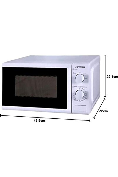Aftron 20 Liter Microwave 700 Watts, Black & White - Afmw205Mnb