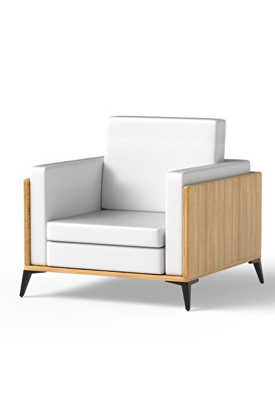 Mahmayi KD 3326 Coco Bolo Wooden Single Seat Sofa with PU Cushion for modern ...