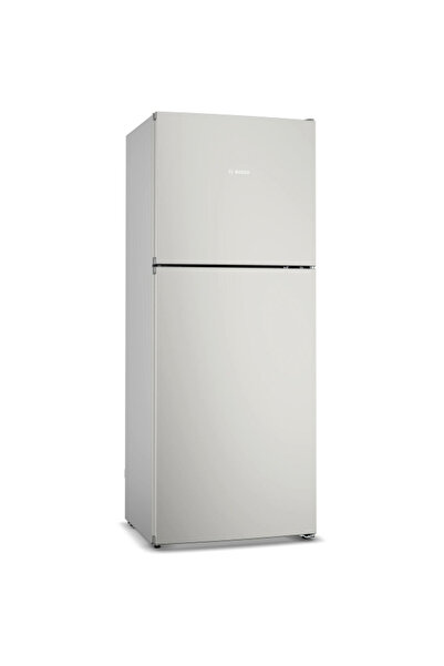 Bosch Series 2 Free-Standing Refrigerator with Freezer at Top Metallic 365 Liter