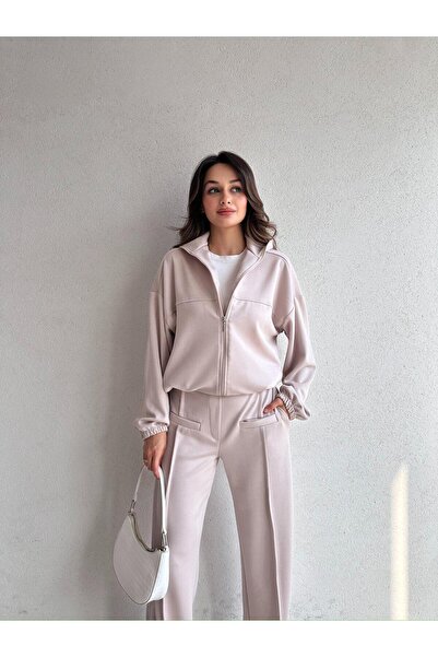 Mooi Butik Hagri̇d Set 8005 - Cream