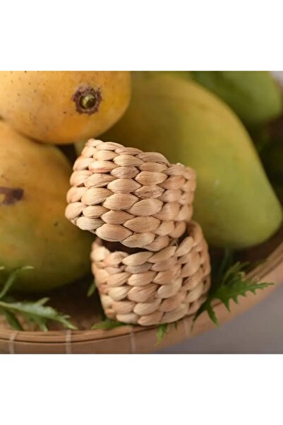 Hobi Kafe 12Pcs Bohemian Woven Napkin Rings