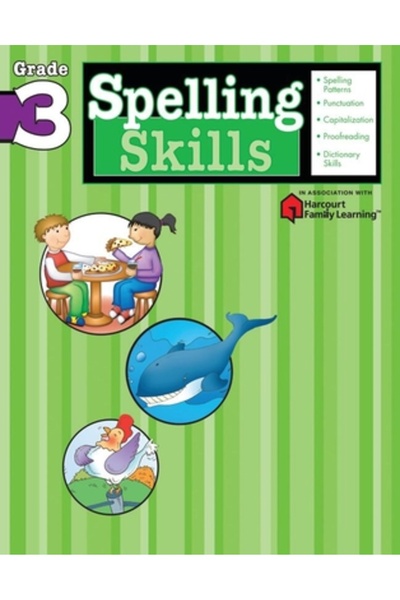 Flash Kids Spelling Skills: Grade 3 (Flash Kids Harcourt Family Learning)