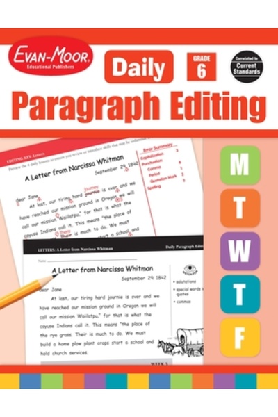 Evan-Moor Educational Publishers Daily Paragraph Editing, Grade 6
