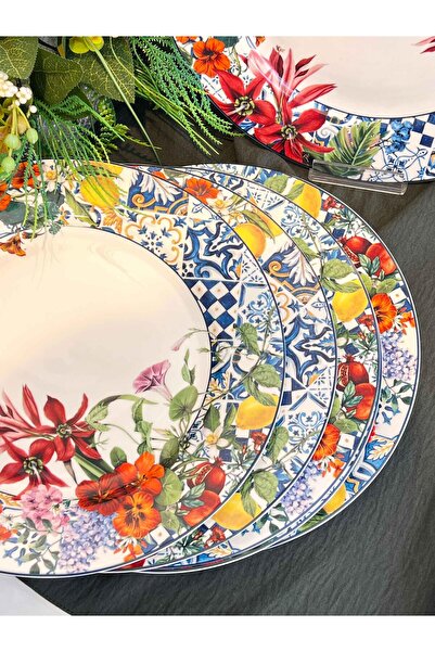 ROSSEV Italy Garden Serving Plate Set of 6