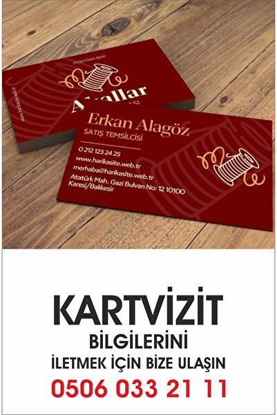 aysecaliskandesigner Kişiye Özel Kartvizit Baskı – 500 Adet – 350 gr Mat sele...