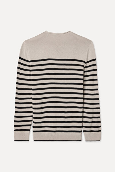 Mudo ÇİZGİLİ BİSİKLET YAKA TRİKO KAZAK