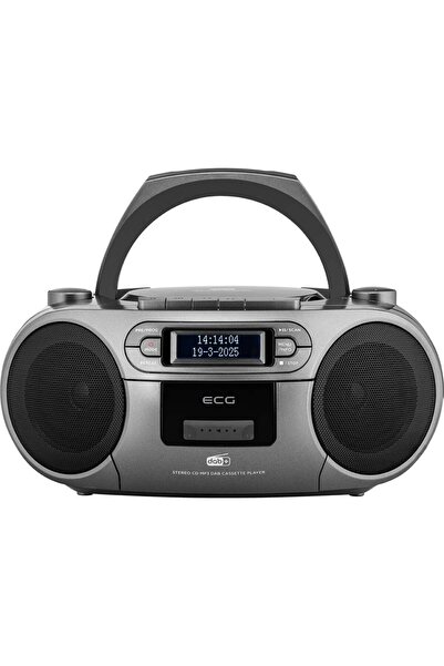 ECG CDR 990 DAB audio system, 2 x 2 W RMS, FM Radio, USB, CD Player, MP3 Cassette Player, GREY