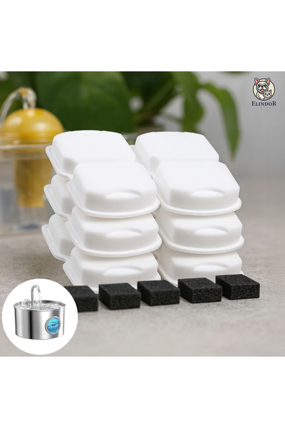 Elindor Set de 6 filtre de schimb + 6 filtre burete Elindor® pentru dozator d...