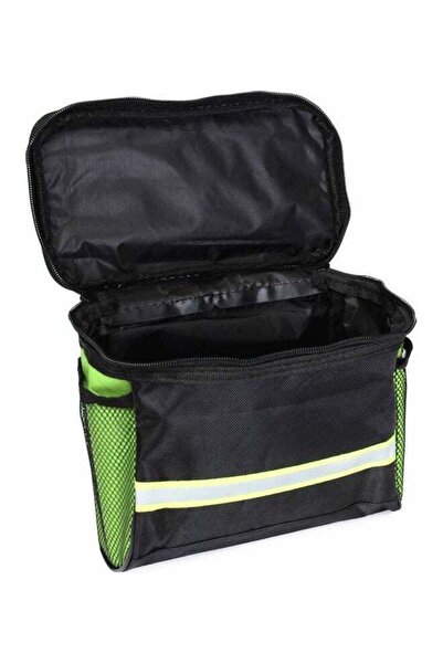 fun zone حقيبة أنبوبية لإطار الدراجة الأمامي وحقيبة سلة مقود الدراجة