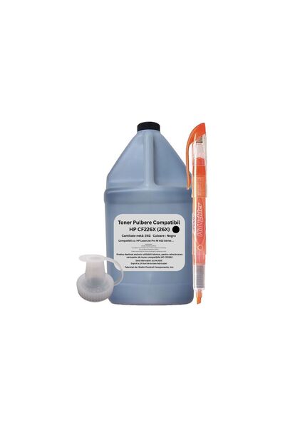 Static Control Components Set Bidon Refill SCC Praf Toner Compatibil (HP26X) ...