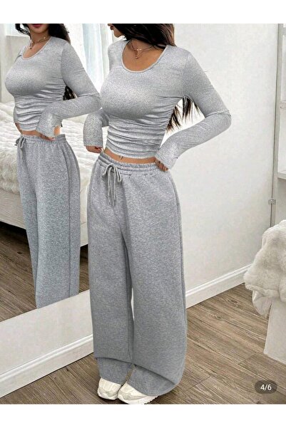 CANDERO Women's Wide-Leg Comfortable Loose Trackpants-Asl-33