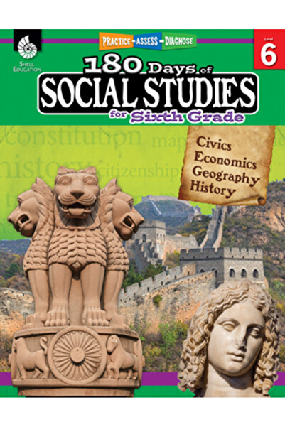 Shell Educ Pub 180 Days of Social Studies for Sixth Grade (Grade 6): Practice, Assess, Diagnose