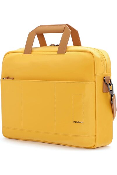 MOKOBARA The Briefcase With Adjustable Shoulder Strap Vegan Leather, Water Resistant, Fits up to 15.