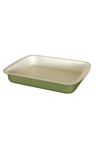 Raki Tava TANGO 35x25xh5cm cu invelis antiaderent ceramic verde