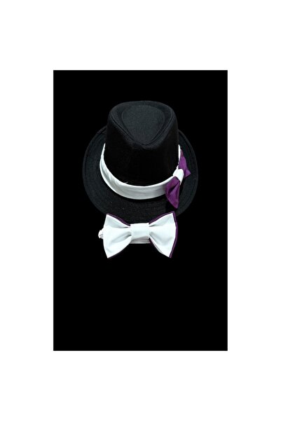 OEM Set dezgatit mireasa si mire 4 piese sort, esarfa, palarie, papion, personalizat