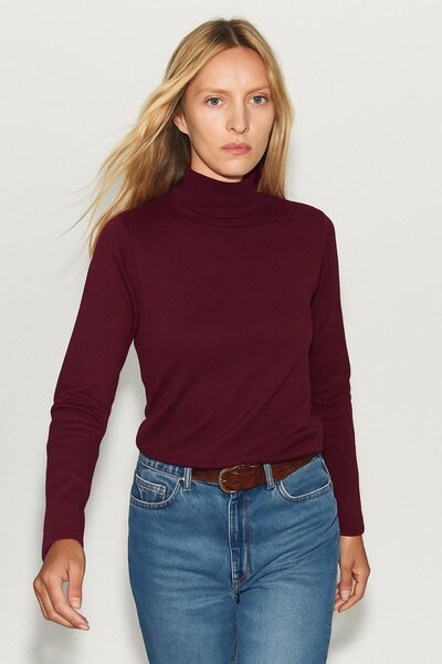 HAKKE Dik Yaka Uzun Kol Viskon Ribana BLUZ