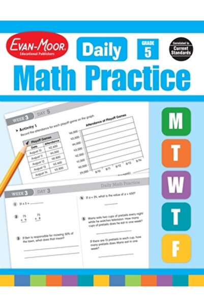 Addison Wesley Pub Co Inc Daily Math Practice, Grade 5