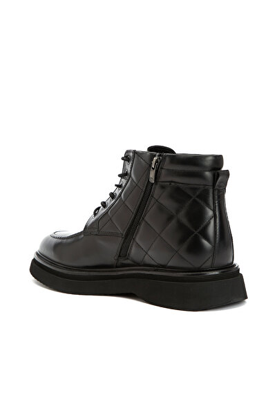 Dıvarese Siyah Erkek Deri Bot