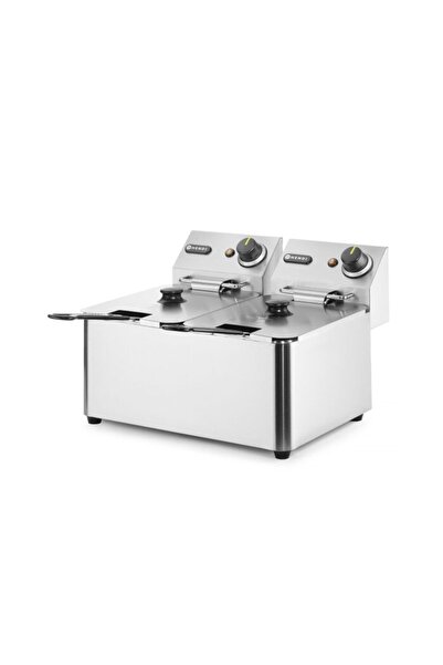 HENDI Friteuza electrica profesionala 2x4 lt, 2x3000W, inox
