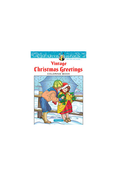 Dover Pubn Inc Creative Haven Vintage Christmas Greetings Coloring Book