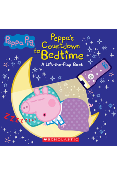 Scholastic Countdown to Bedtime (Media Tie-In): Lift-The-Flap Book with Flashlight (Peppa Pig)