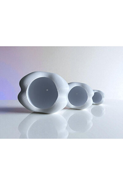 multiogz 3-Piece Tooth-Shaped Toothpaste and Toothbrush Stand |   Bathroom Organizer from Large to Small