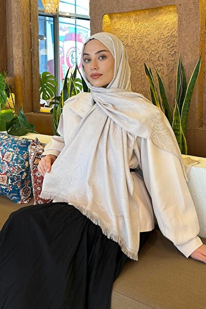 lamelif Etnik Retro Desen Çift Taraflı Şal Taş