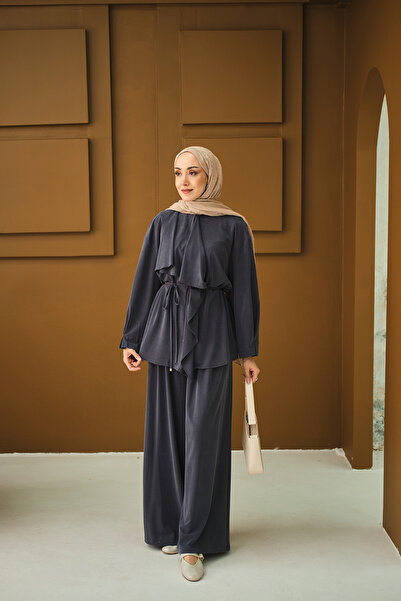 LOCCO Women's Shoulder-Pad Suit Smoked