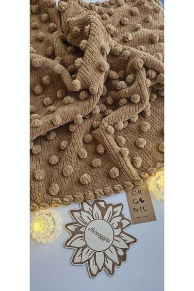Merveyyyra Velvet Knitted Baby Blanket 100cm
