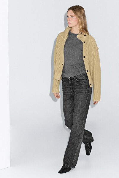 Massimo Dutti Yüksek bel bootcut jean