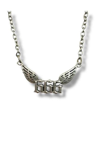 Herşey Nota 666 Angel Count Unisex Necklace – Spiritual and Meaningful Design with 60 cm Chain