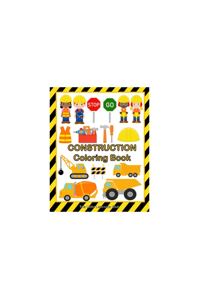 Blurb Inc Construction Coloring Book: 48 Fun and Simple Illustrations for Tod...