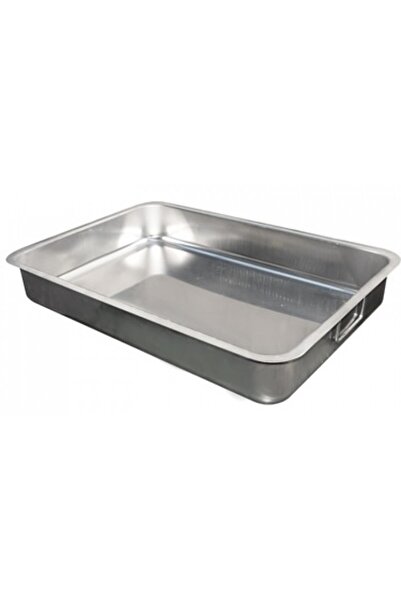 Raki Rectangular stainless steel tray RAKI, for oven, 60x40xh9.5cm, with handles