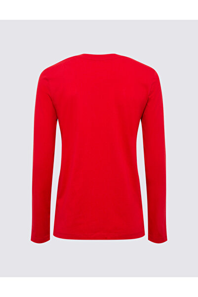 Marks & Spencer Saf Pamuklu Uzun Kollu T-Shirt