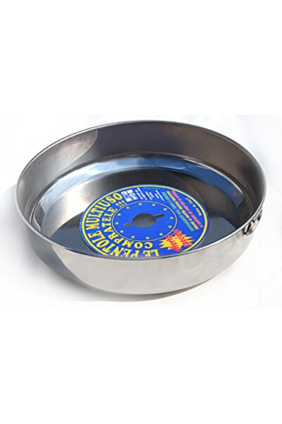 Raki Round stainless steel tray BAVARIA SUPER, D34xh7cm, with one handle