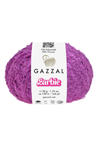 Gazzal Barbie El Örgü İpi 100 gr 350 mt Parlak İnce Mikrofiber Akrilik 10721-...