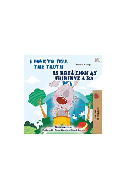 Kidkiddos Books Ltd I Love to Tell the Truth (English Irish Bilingual Children's Book)