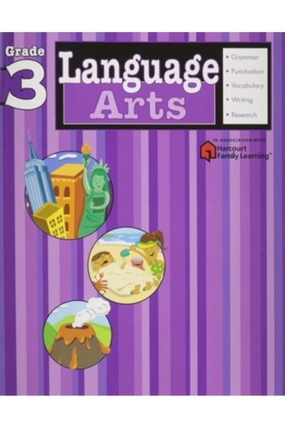 Flash Kids Language Arts: Grade 3 (Flash Kids Harcourt Family Learning)