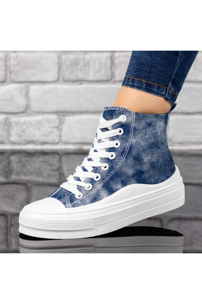 Modlet.ro Teniși albaștri și albi pentru femei MOD10126